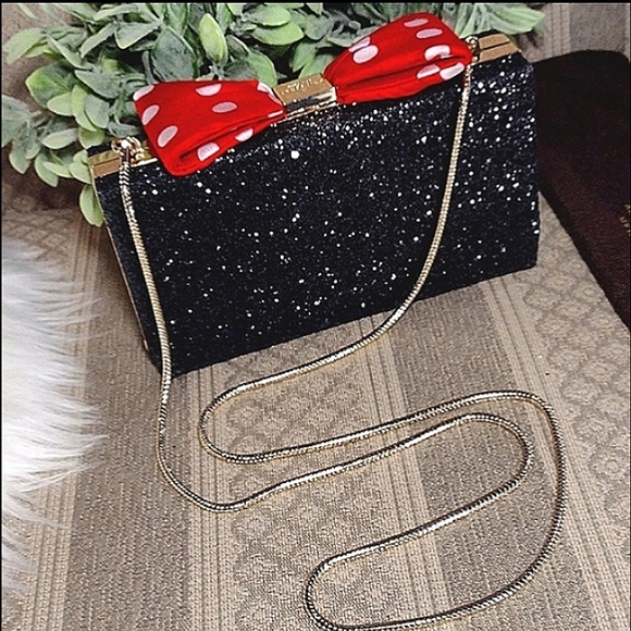 Kate Spade X Disney Minnie Mouse Glitter Party Box Bag - Picture 16 of 16